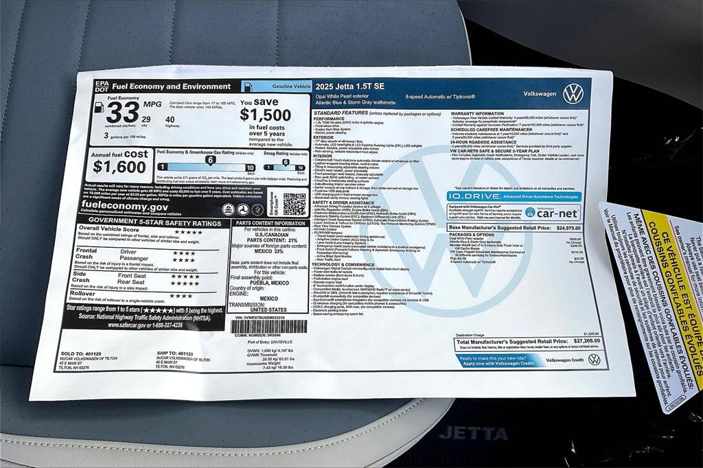 2025 Volkswagen Jetta 1.5T SE - Photo 17