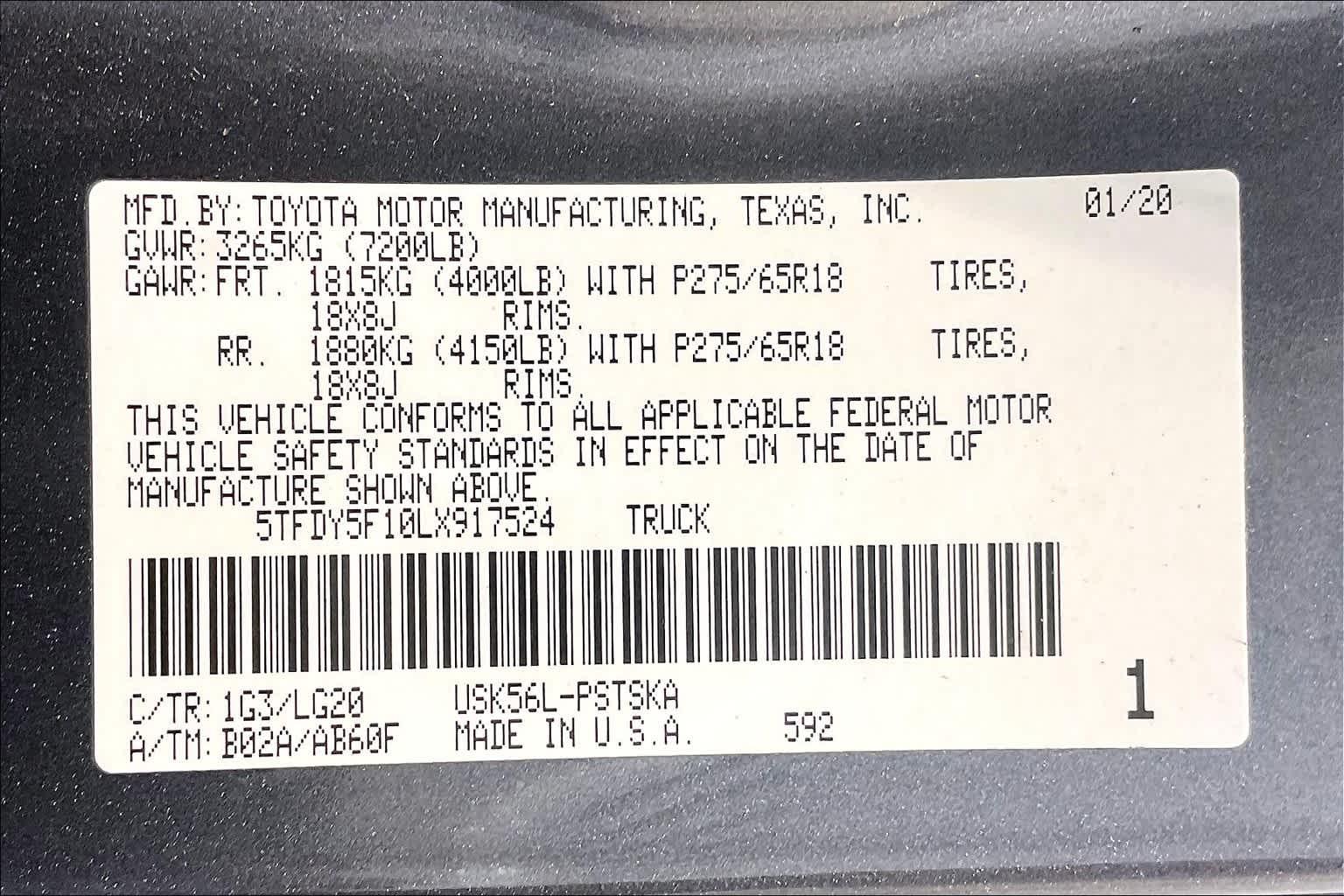 2020 Toyota Tundra SR5 CrewMax 5.5 Bed 5.7L - Photo 34