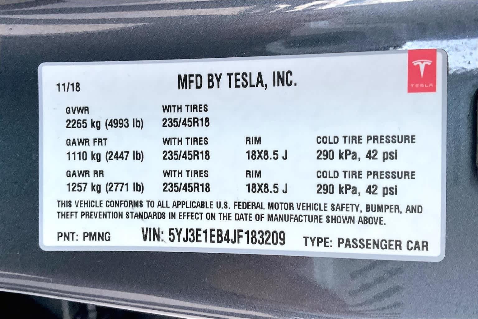 2018 Tesla Model 3 Long Range Battery - Photo 27