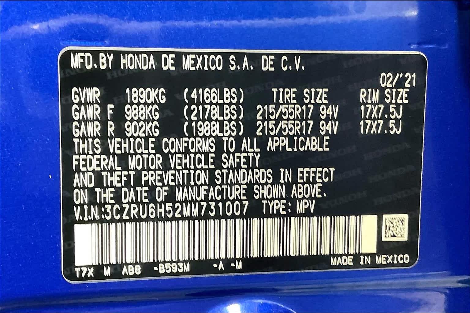 2021 Honda HR-V EX - Photo 36