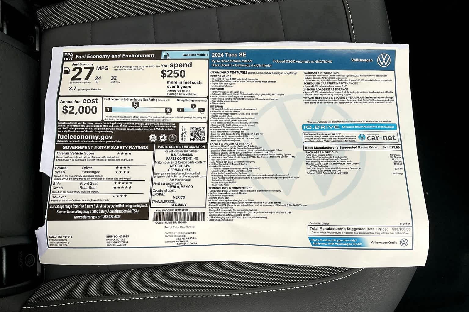 2024 Volkswagen Taos SE - Photo 16