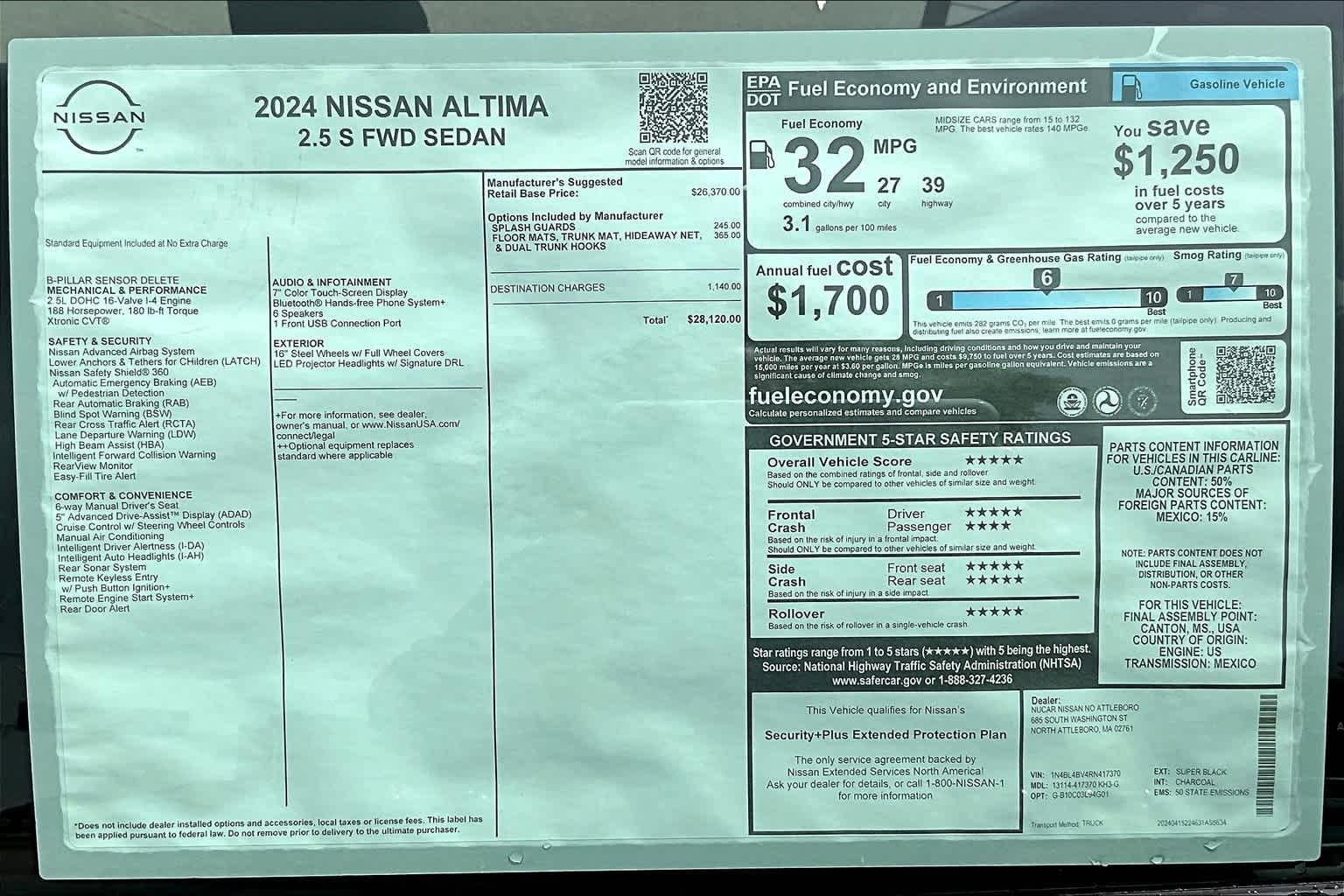 2024 Nissan Altima 2.5 S - Photo 16